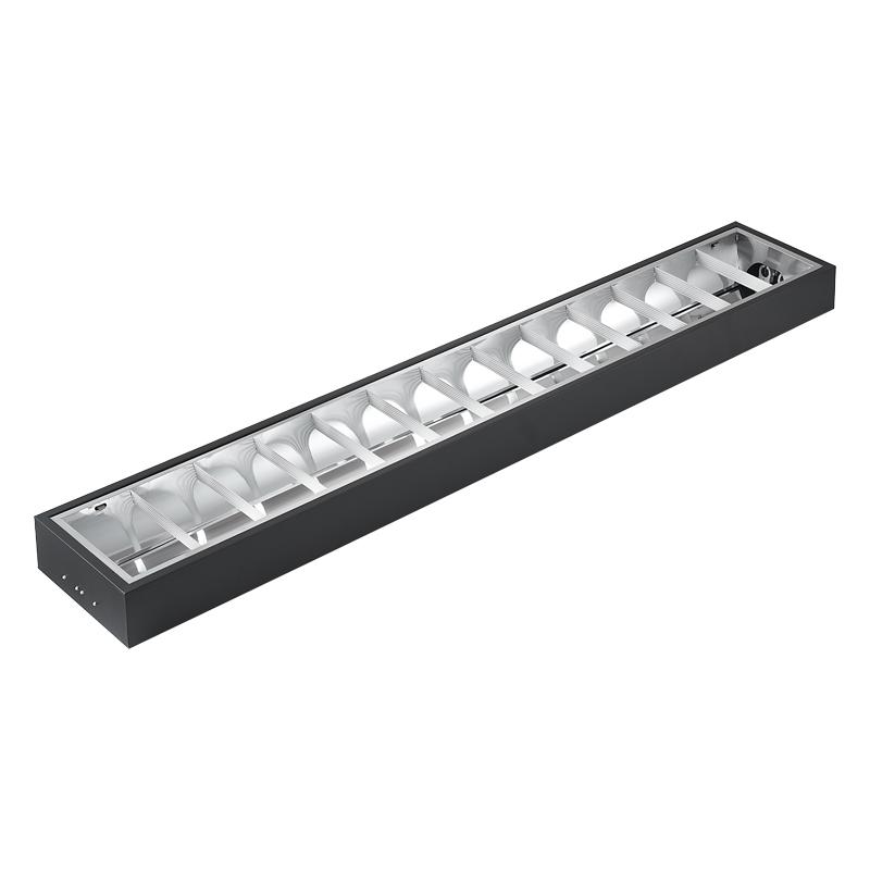 Čierne žiarivkové prisadené svietidlo na 2 x T8 ( 120cm LED trubica ) - TL302B