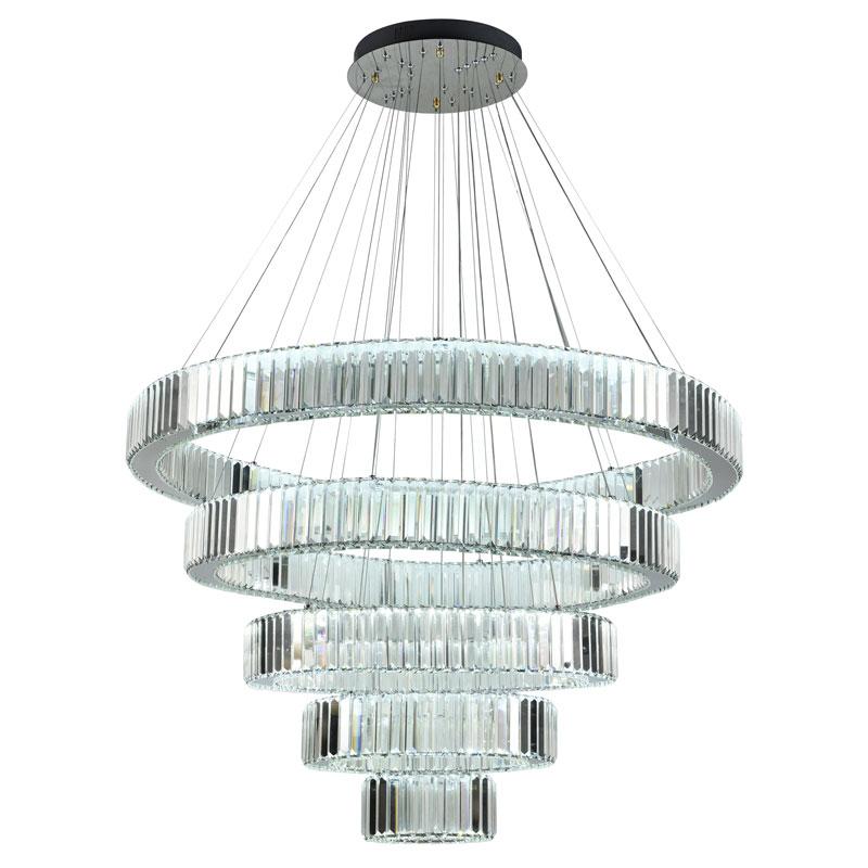 LED luxusná krištáľová lampa + diaľkový ovládač 195W - J6348/CH