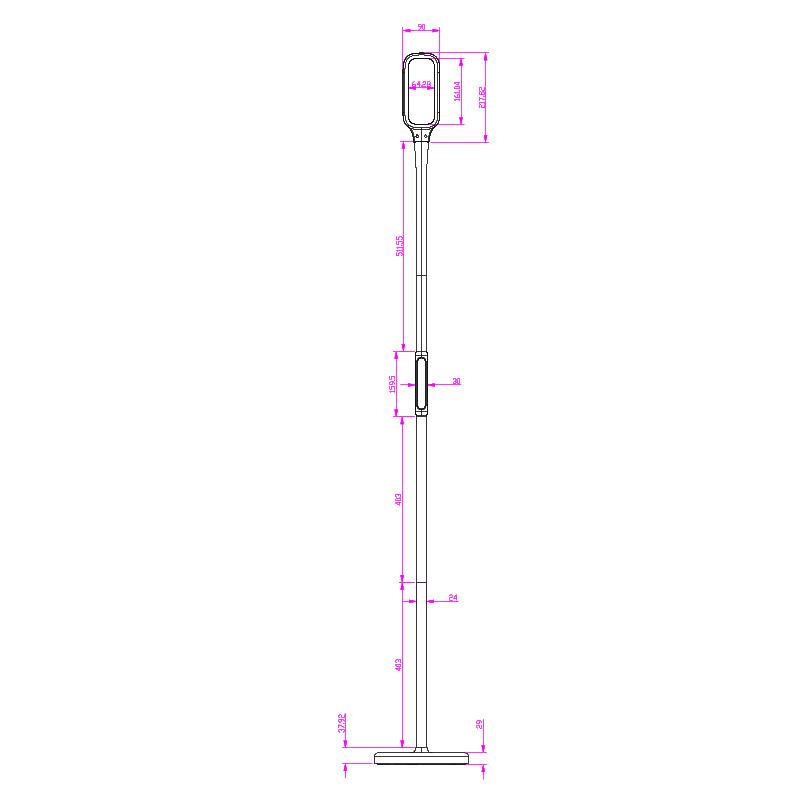 LED stojaca lampa XENIA 12W stmievateľná s časovačom ( stôl / zem / clip ) - DL4306/B