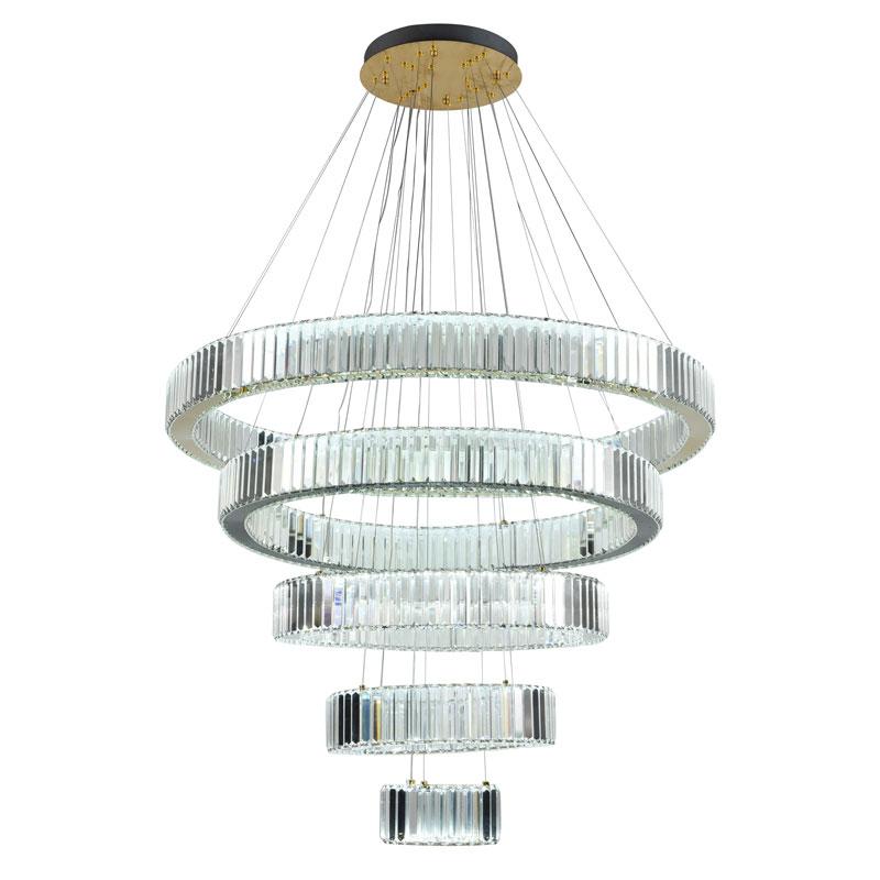 LED luxusná krištáľová lampa + diaľkový ovládač 195W - J6348/GCH