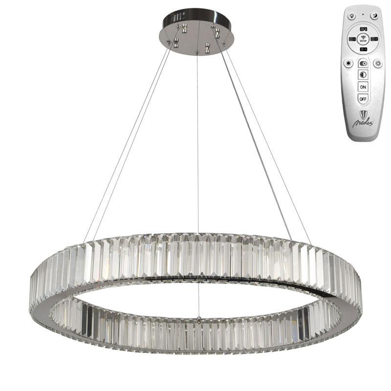 LED krištáľová lampa + diaľkový ovládač 50W - J6345/CH