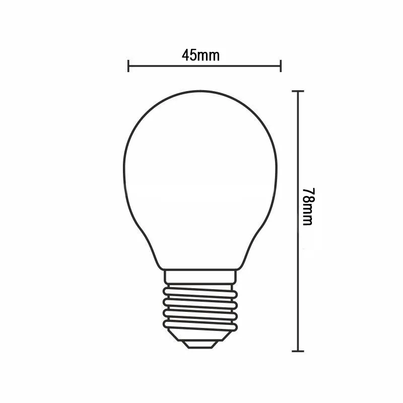LED žiarovka / filament 4W - G45 / E14 / 3000K - ZLF812