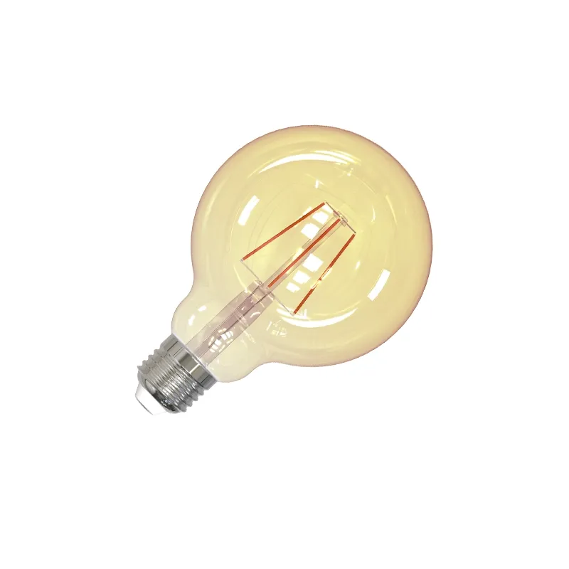LED dekoratívna žiarovka / filament 4W VINTAGE- G95 / E27 / 2000K - ZAF101