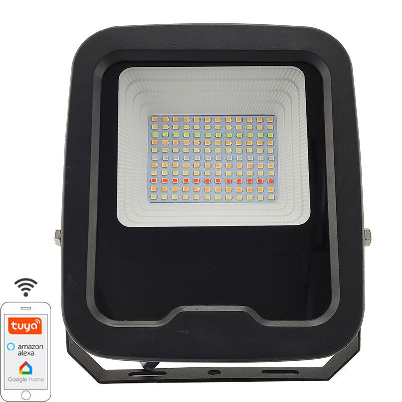Vonkajší LED PROFI reflektor s WIFI a BLUETOOTH 30W / 3000K - 6500K + RGB / BK - LF6033W