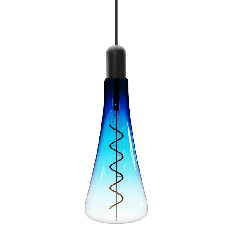 LED dekoratívna žiarovka / filament SHAPE 5W BLUE - T110 / E27 / 1800K - ZSF110