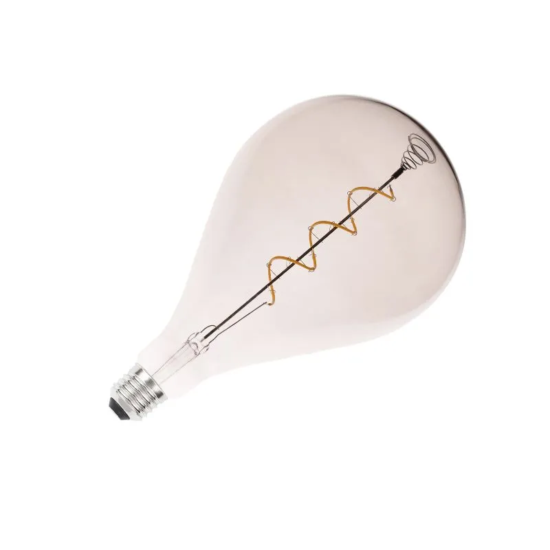 LED dekoratívna žiarovka / filament SPIRAL 4W SMOKE - A165 / E27 / 2000K - ZSF114