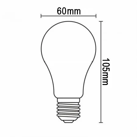 LED žiarovka / filament 5W CLEAR - A60 / E27 / 3000K - ZLF511A