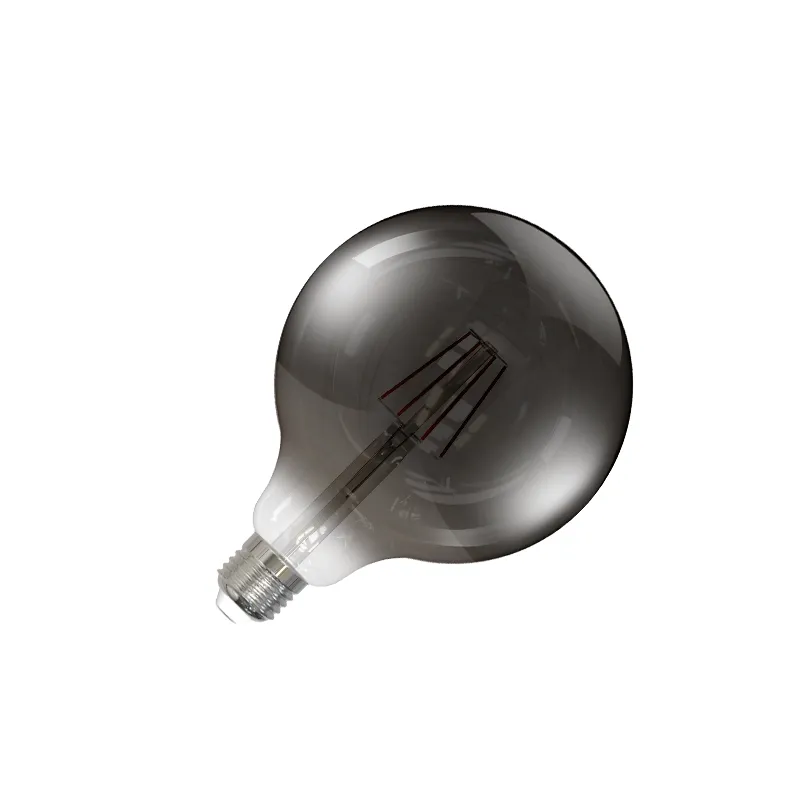 LED dekoratívna žiarovka / filament 4W SMOKE - G125 / E27 / 2000K - ZBF102
