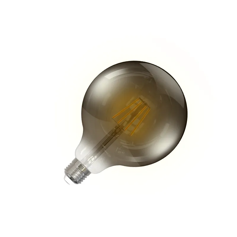 LED dekoratívna žiarovka / filament 4W SMOKE - G125 / E27 / 2000K - ZBF102
