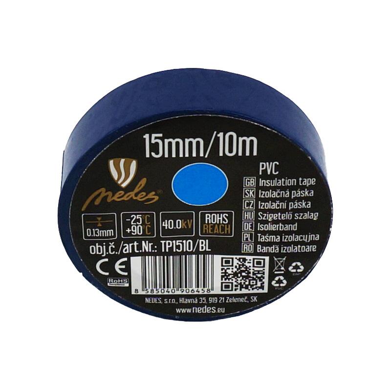 Izolačná páska 15mm / 10m modrá - TP1510/BL