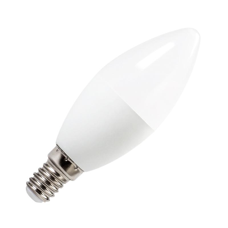 LED žiarovka 8W - C37 / E14 / SMD / 6500K - ZLS704