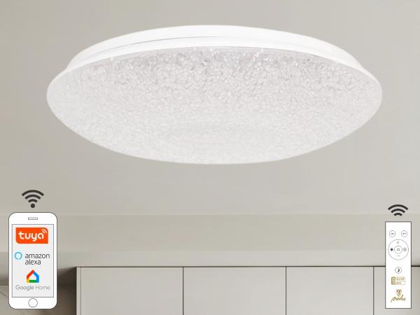 LED stropné svietidlo OPAL + diaľkový ovládač + Wifi 48W - LC902C