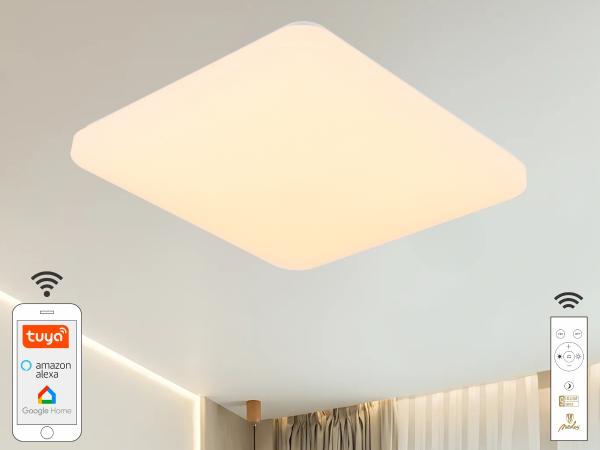 LED stropná lampa OPAL + diaľkový ovládač + Wifi 48W - LC902S/S 1