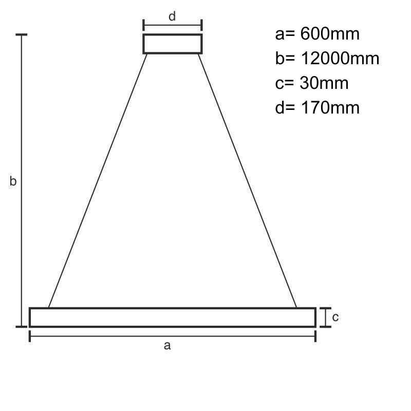 LED závesné svietidlo s diaľkovým ovládačom 75W - J7307/W