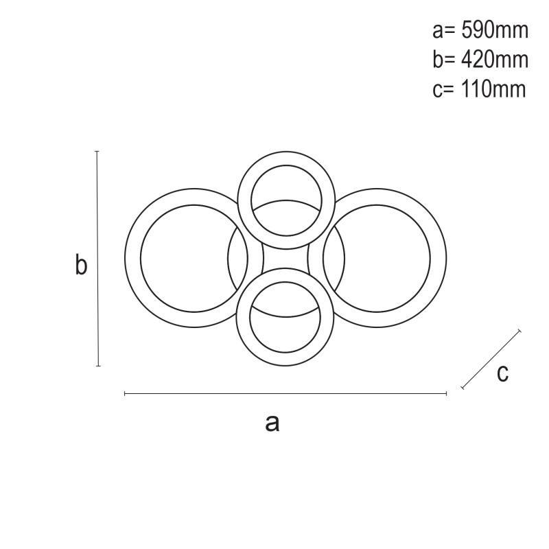 LED stropné svietidlo s diaľkovým ovládačom 100W - J3346/B 8