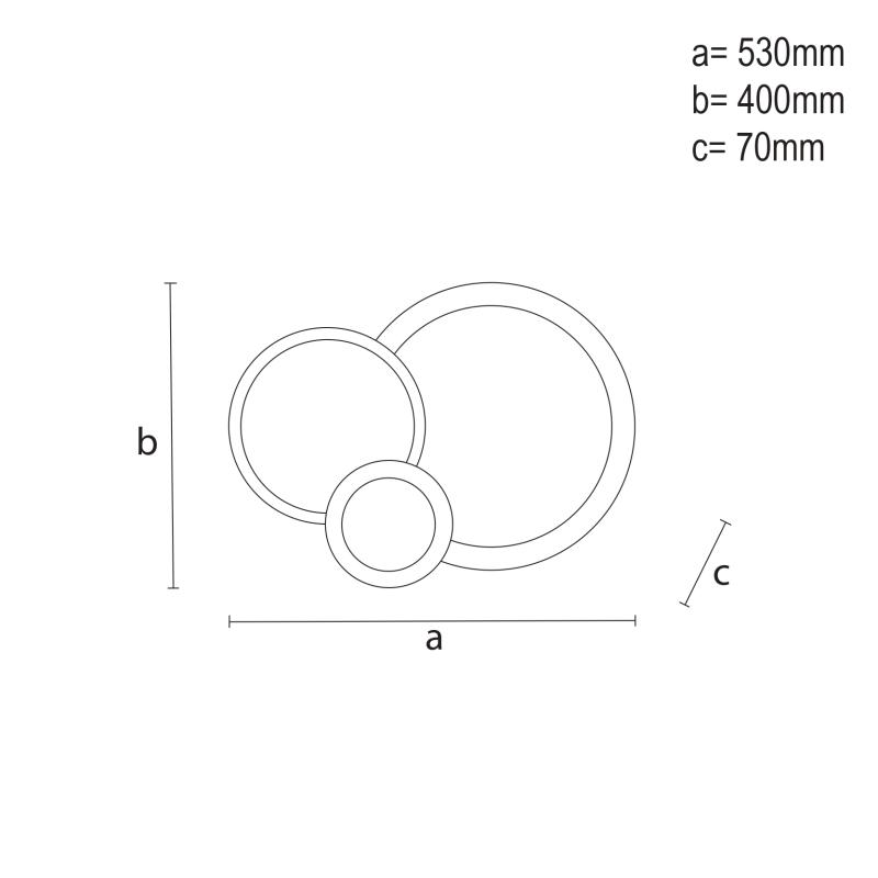 LED stropné svietidlo + diaľkový ovládač 40W - J1308/W