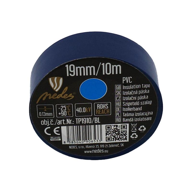 Izolačná páska 19mm / 10m modrá - TP1910/BL