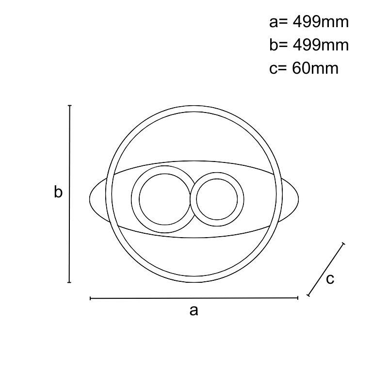 LED stropné svietidlo s diaľkovým ovládačom 105W - J1338/W