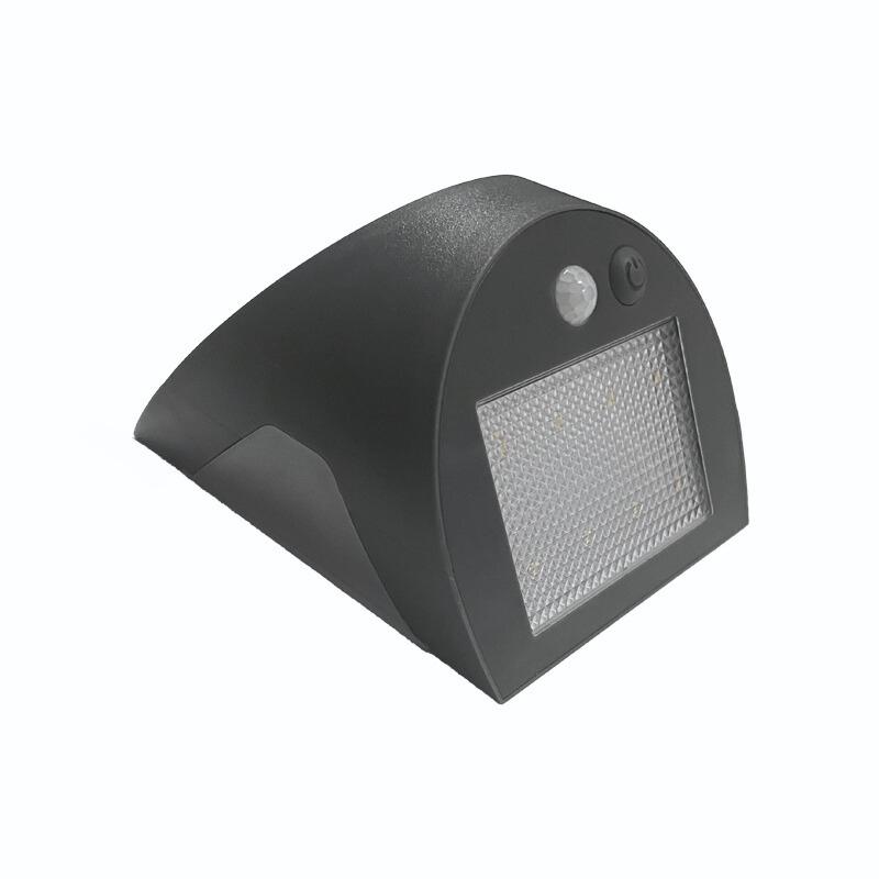 LED šedé nástenné solárne svietidlo 3W / 3000K / 4000K - LS225