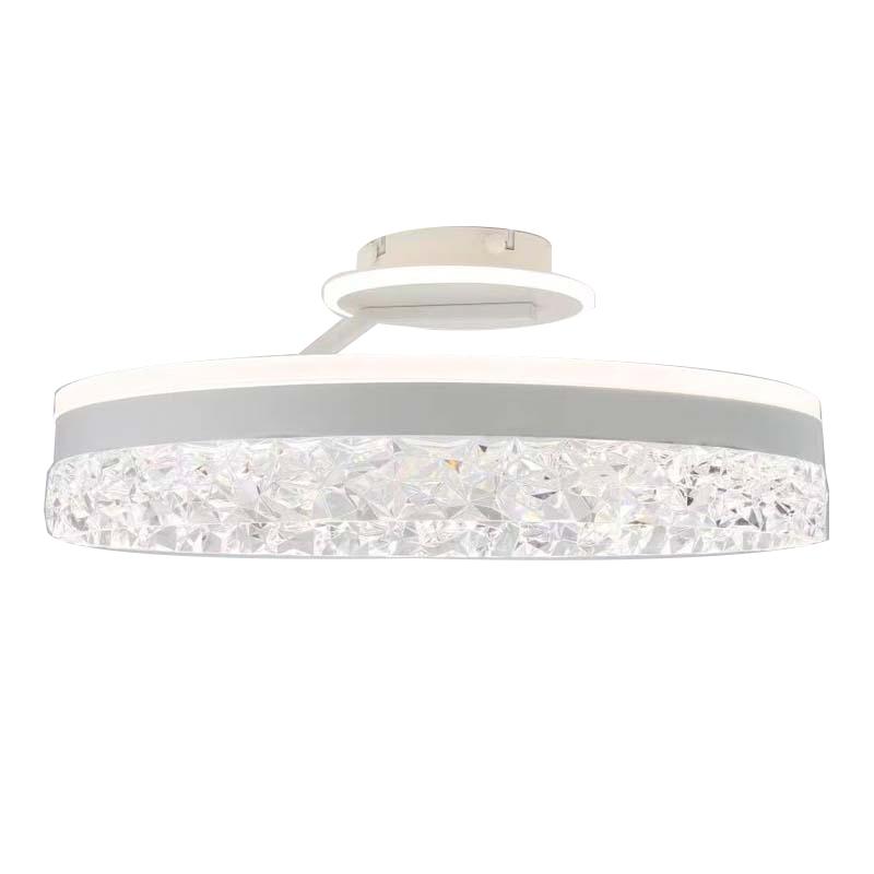 LED luxusné stropné krištáľové svietidlo s diaľkovým ovládačom 86W - TA1306/W
