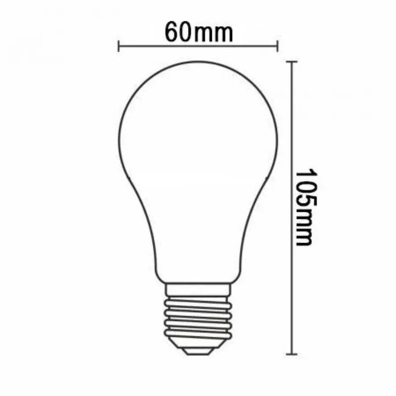 LED Filament BIELY 7,5W - A60 / E27 / 4000K - ZWF201