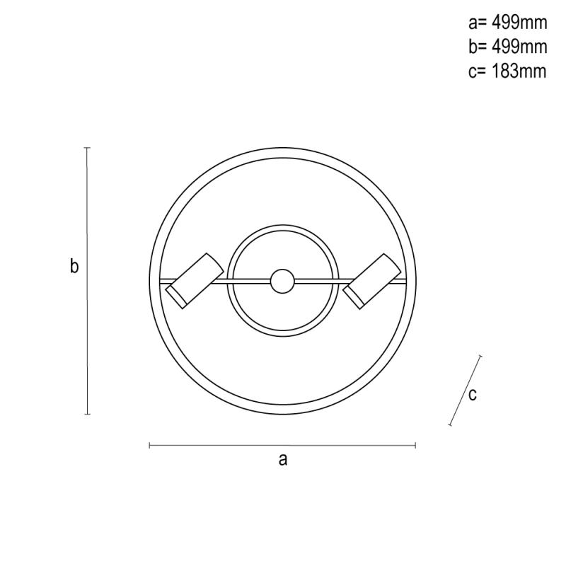 LED stropné svietidlo s diaľkovým ovládačom 60W - TA1333/B 15