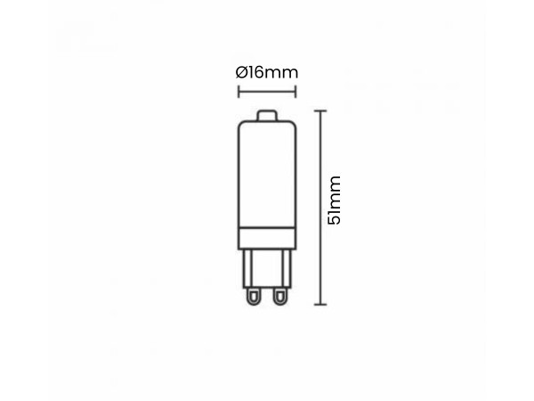 LED žiarovka 3,9W - G9 / SMD / 4000K - ZLS624 3