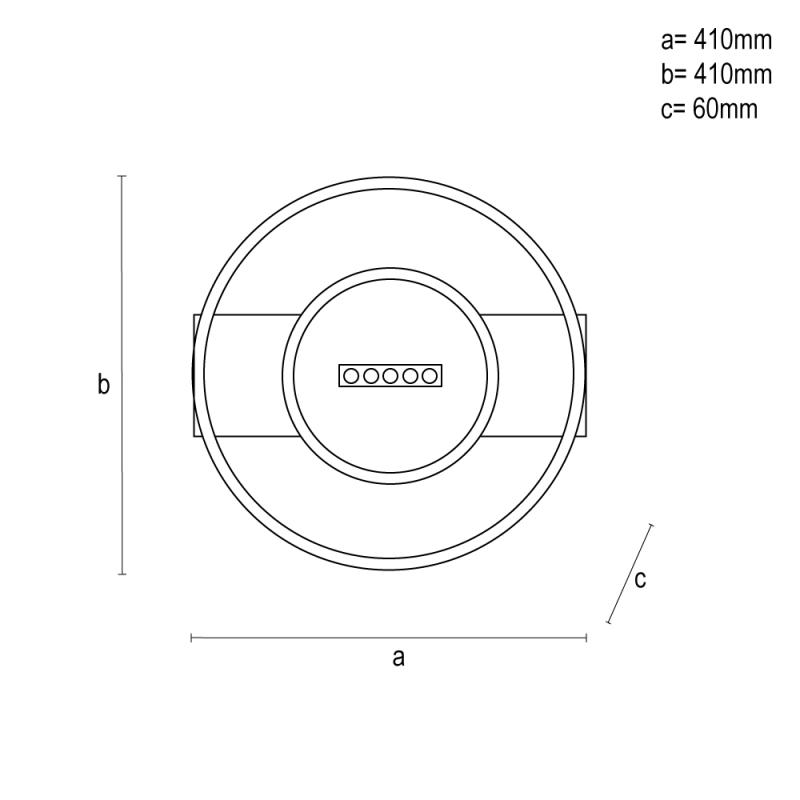 LED stropné svietidlo s diaľkovým ovládačom 60W - TA1330/WB 15