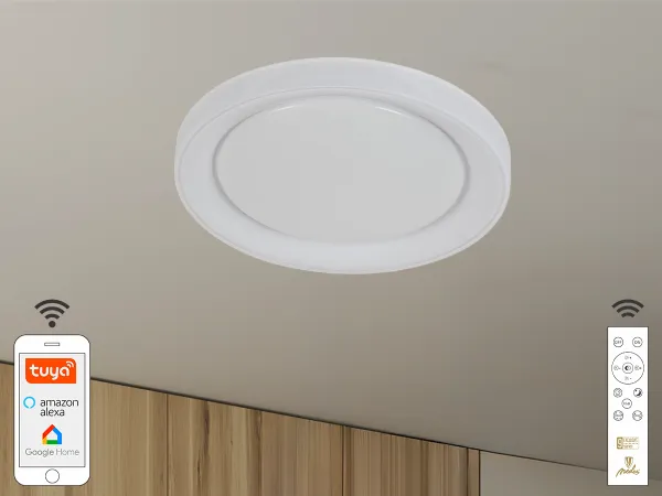 LED stropná lampa OPAL RGB + CCT + diaľkový ovládač + Wifi 24W - LC951U