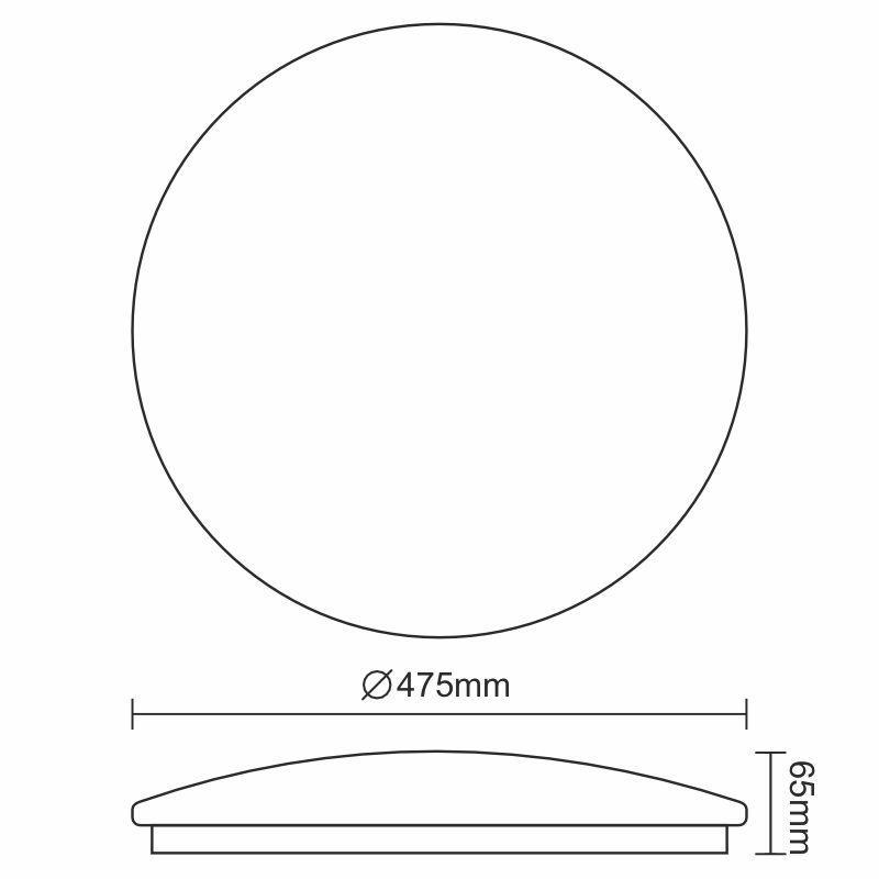 LED stropnica OPAL 48W / SMD / 4000K - LCL425S