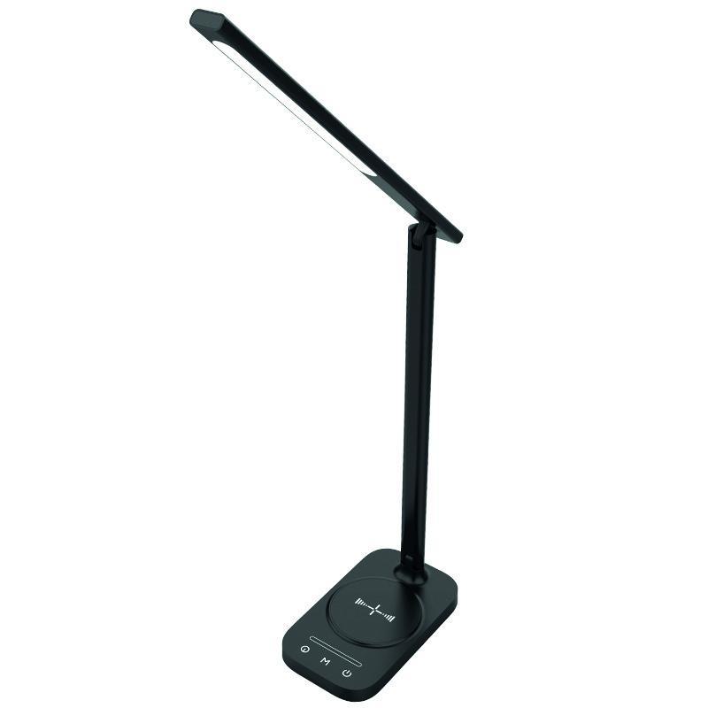 LED stolná lampa JENY stmievateľná s časovačom, bezdrôtovým nabíjaním a USB 8W - DL4305/B 2