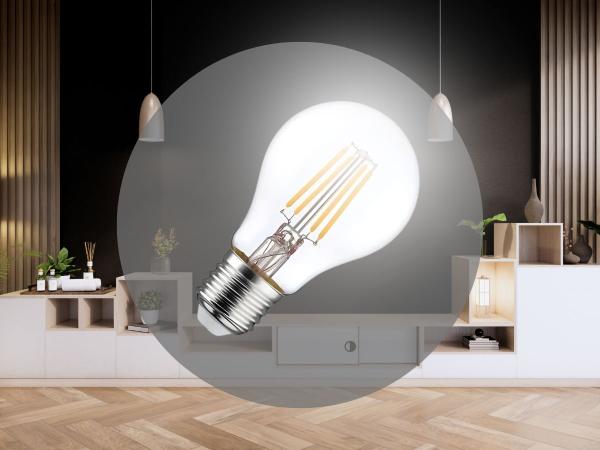 LED žiarovka / filament 5W CLEAR - A60 / E27 / 4000K - ZLF521A 1