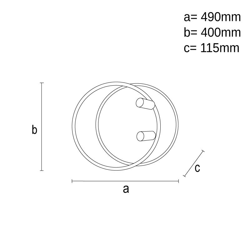 LED stropné svietidlo s diaľkovým ovládačom 65W - TB1310/WB