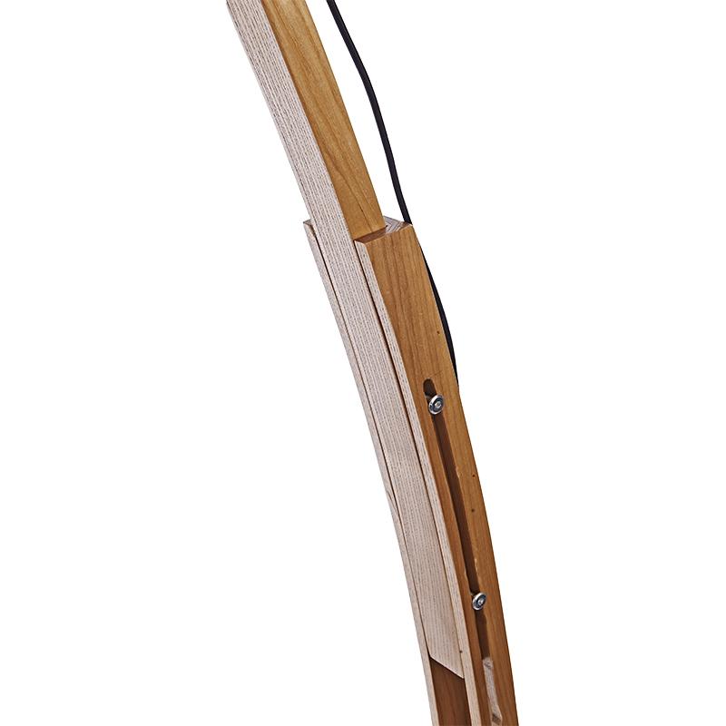 Dizajnová stojaca lampa z masívneho dreva E27 / 60W - WRE201