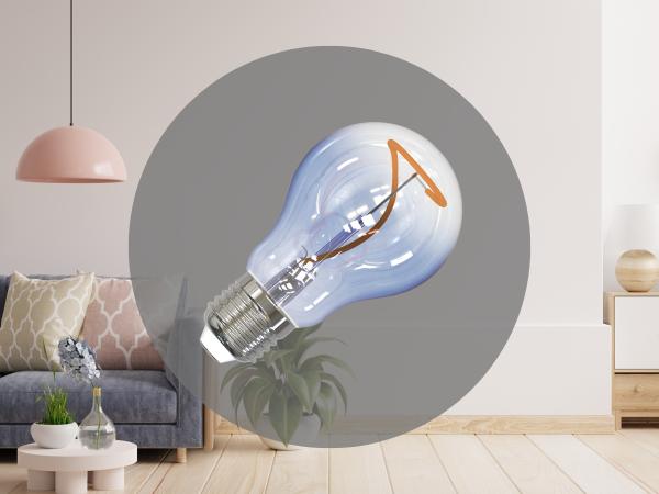 LED dekoratívna žiarovka / filament SHAPE 4W BLUE - A60 / E27 / 1800K - ZSF105