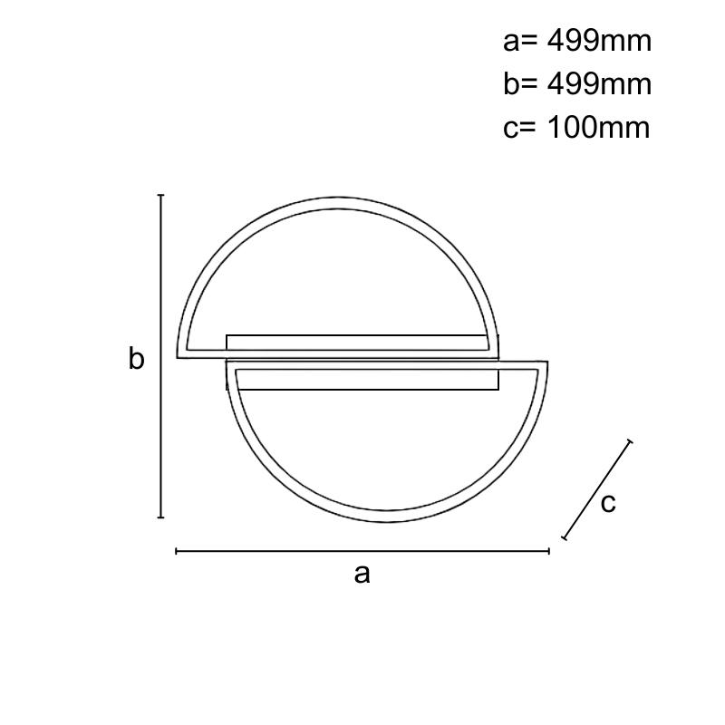 LED stropné svietidlo s diaľkovým ovládačom 55W - J3357/B