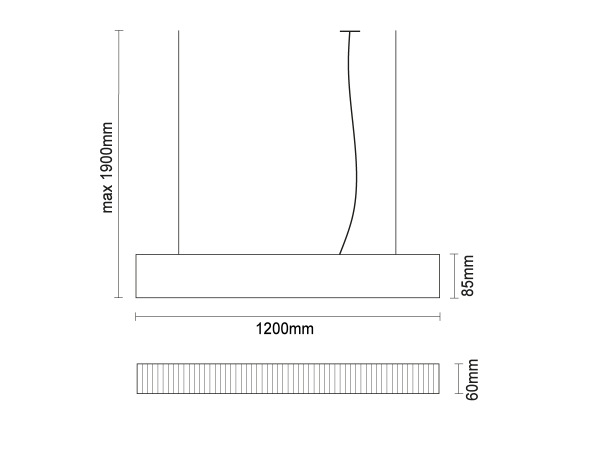LED lineárne svietidlo 55W - LN70 7