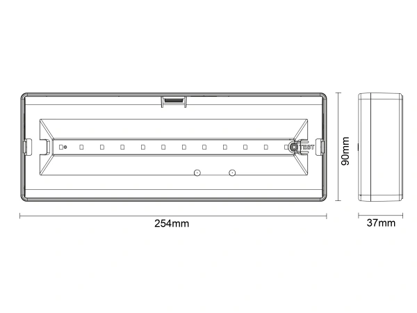 LED núdzové svietidlo 6W / 3h / IP20 - LEL404A 6