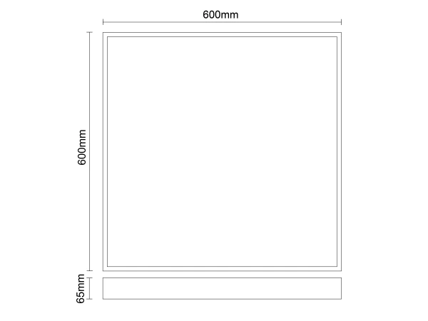 LED podhľadový panel backlite 40W / 600x600 / CCT / WH / UGR19 - PL531 10