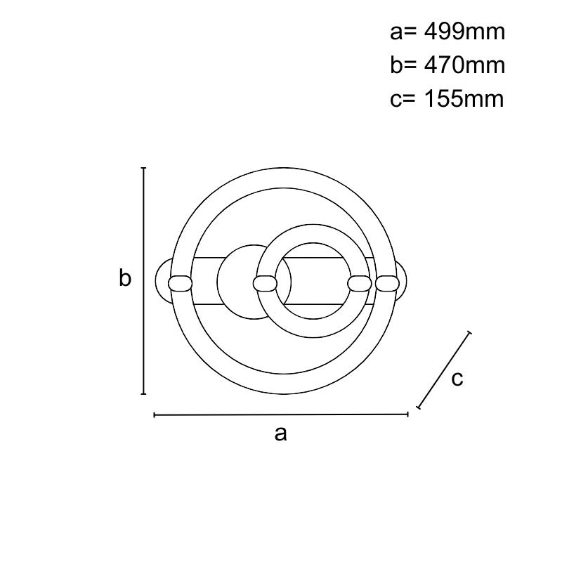 LED stropné svietidlo s diaľkovým ovládačom 120W - J3341/S