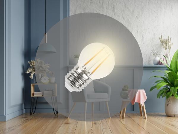 LED žiarovka / filament 2W - G45 / E27 / 3000K - ZLF815 1