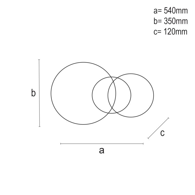 LED stropné svietidlo + diaľkový ovládač 55W - J3302/W