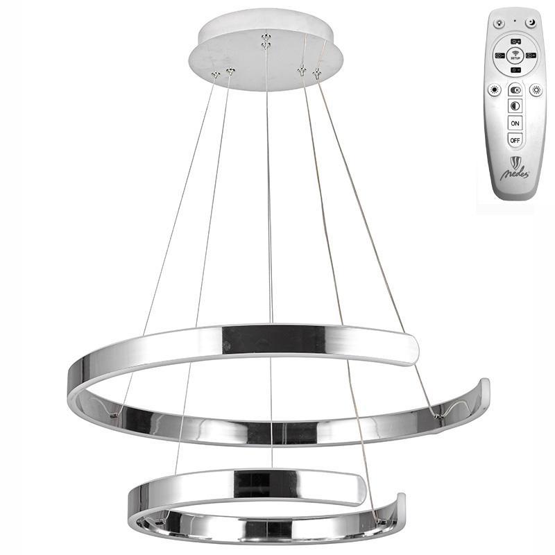 LED závesná lampa na lanku + diaľkový ovládač 120W - J4328/CH