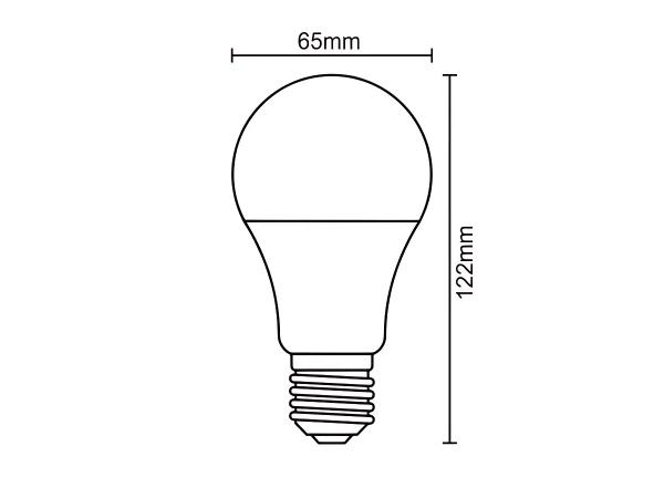 LED žiarovka 13,5W - A65 / E27 / SMD / 3000K - ZLS515 3