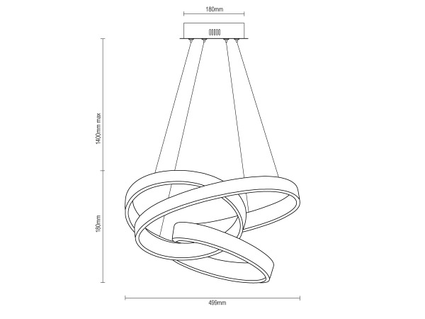 LED závesné svietidlo + diaľkový ovládač 160W - J4394/B 8