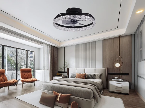LED svietidlo s diaľkovým ovládačom a ventilátorom 63W - JF1301/B