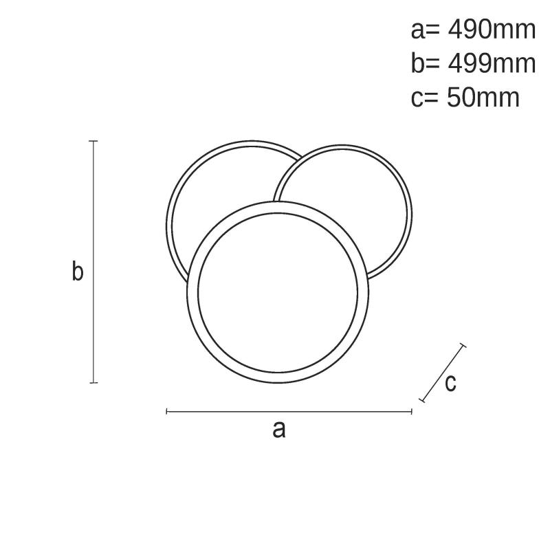 LED stropné svietidlo s diaľkovým ovládačom 80W - TA1308/WB