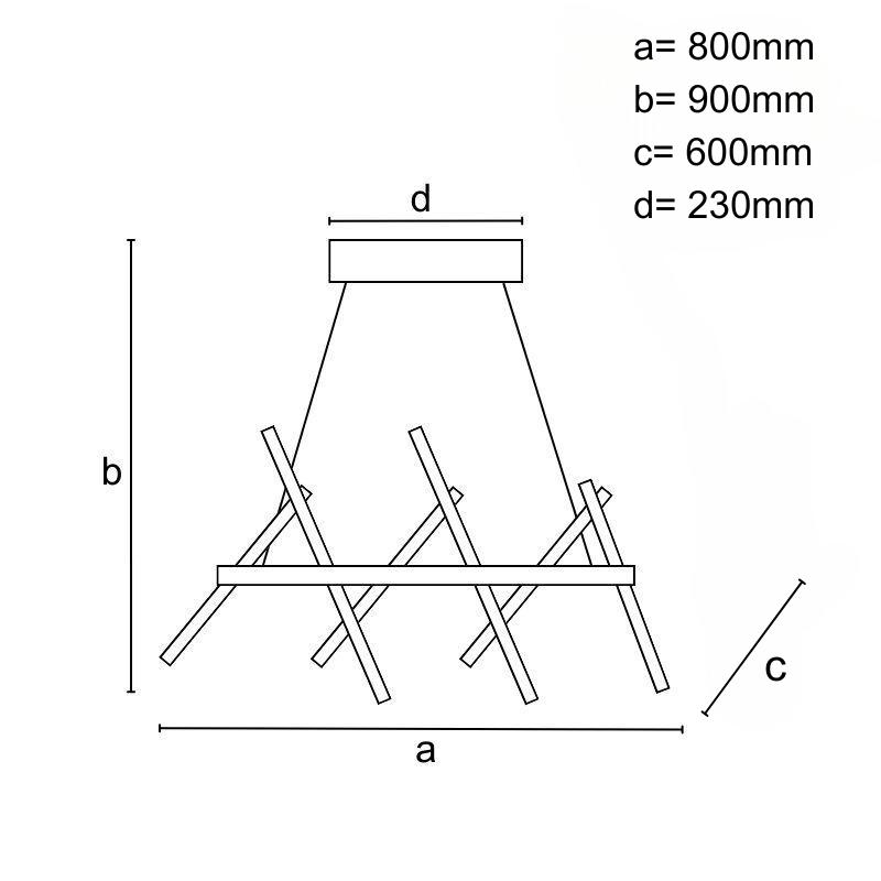 LED závesné svietidlo s diaľkovým ovládačom 90W - J3374/BCH