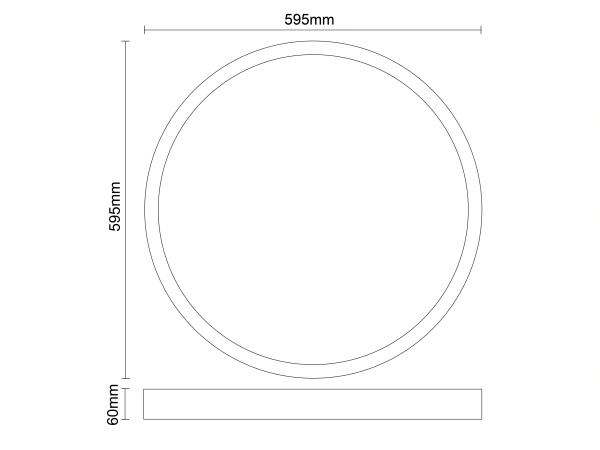 LED podhľadový panel backlite 40W / 595 / 4000K / WH / UGR19 - PL821 8