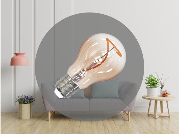 LED dekoratívna žiarovka / filament SHAPE 4W BRAUN - A60 / E27 / 1800K - ZSF107